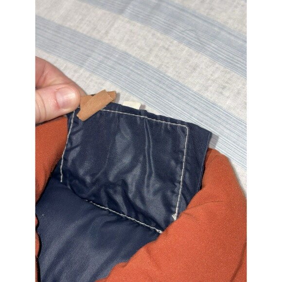 Vintage William Barry Goose Down Puffer Vest Struggle Gear Orange Men's Small - Picture 7 of 10